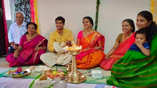 Sruthi Names Daughter In Presence Of Family