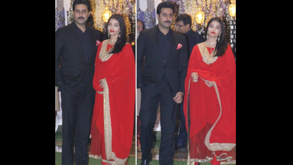 Aishwarya & Abhishek At The Ambani Bash