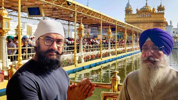 Aamir Khan in Golden temple Aamir Khan in Golden temple