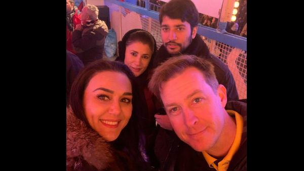 Preity With Her 'Pati Parmeshwar'