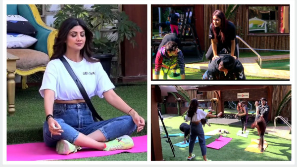 Bigg Boss 13: Shilpa Shetty Turns Yoga Teacher; Sana-Sidharths Yoga Poses Will Leave You In Splits Bigg Boss 13: Shilpa Shetty Turns Yoga Teacher; Sana-Sidharths Yoga Poses Will Leave You In Splits