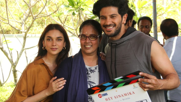 Dulquer Salmaan, Aditi Rao Hydari, And Kajal Aggarwal Team Up For Hey Sinamika: The Project Starts Rolling Dulquer Salmaan, Aditi Rao Hydari, And Kajal Aggarwal Team Up For Hey Sinamika: The Project Starts Rolling