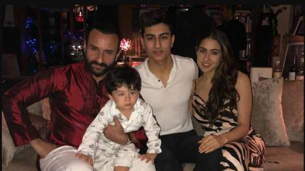 Saif With Taimur, Ibrahim And Sara