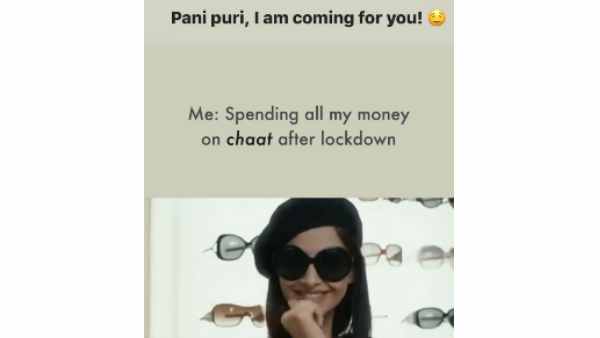 Sonam Kapoor Ahuja Is Craving For Pani Puri Amid Lockdown Sonam Kapoor Ahuja Is Craving For Pani Puri Amid Lockdown