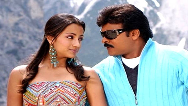 Chiranjeevi and Trisha Krishnan Chiranjeevi and Trisha Krishnan