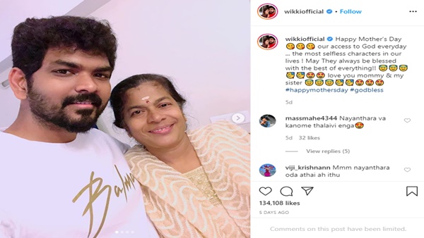 Vignesh Shivan’s Lovely Post For His Mom