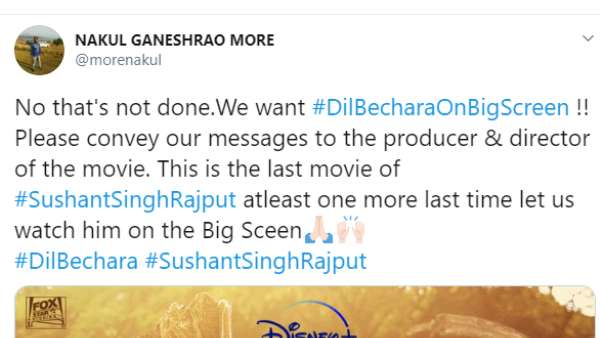 Fans Want To Honour Sushant Singh Rajput With The Last Release
