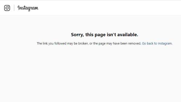 Shweta's Instagram Profile Is Unavailable