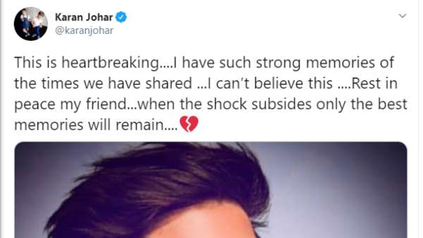 Karan Johar's Tweet