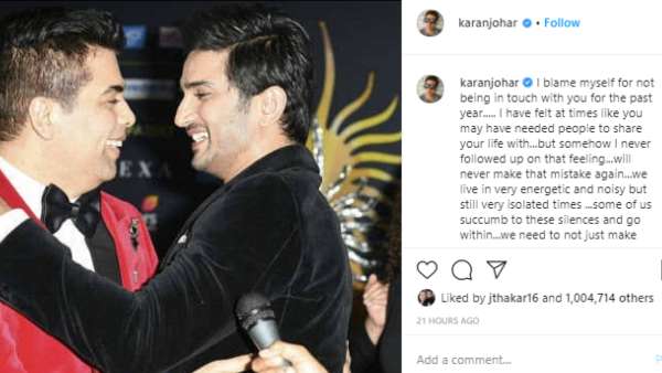 Karan Also Shared An Emotional Tribute On Instagram