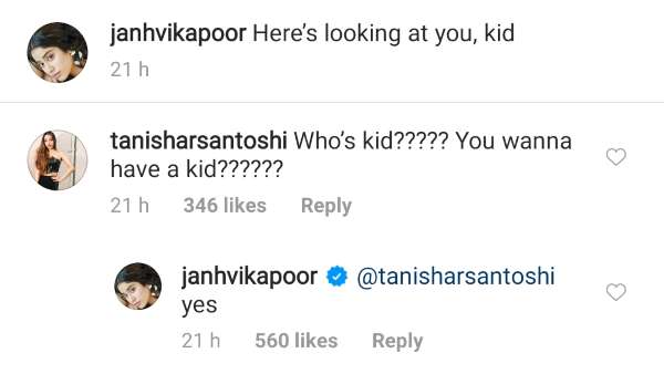 Janhvi Kapoor's Comment