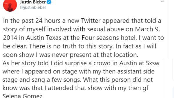 Justin Has Denied All Allegation And Plans On Taking Legal Action