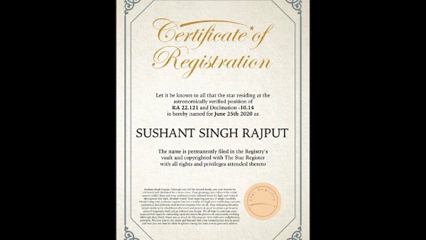 The Certificate Of Registration Is Going Viral On The Internet