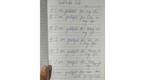 Sushant's Gratitude List
