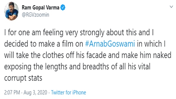 When RGV Thought Of Making A Film On Arnab Goswami