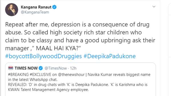 Kangana's Tweet