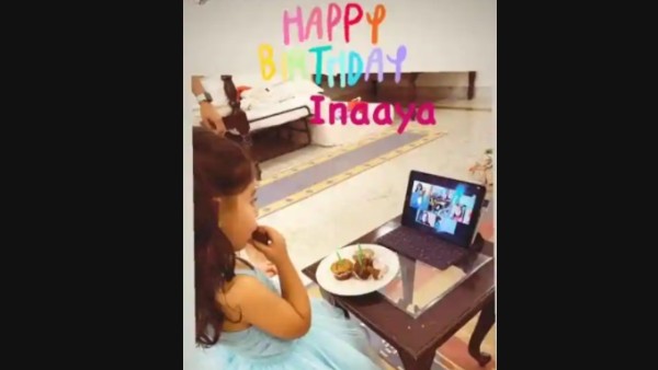 Meanwhile, Soha Ali Khan Also Gave A Sneak-Peek Into Inaaya's Virtual Birthday Celebrations