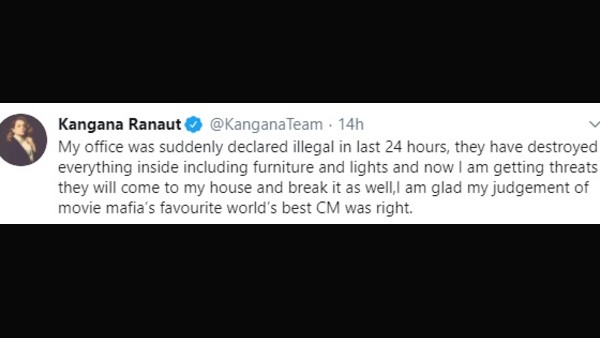 Kangana Ranaut Slams Maharashtra CM Uddhav Thackeray