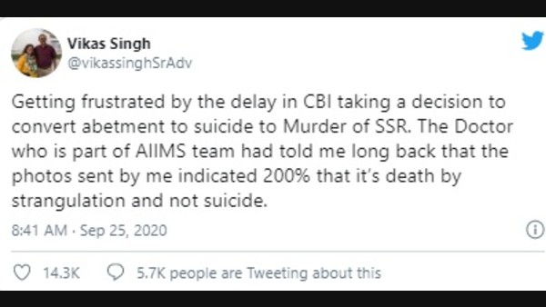 Sushant's Family Lawyer Dismisses The Suicide Theory