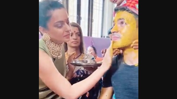 Earlier, Kangana Had Shared A Glimpse Of Aksht's Badhai Ceremony