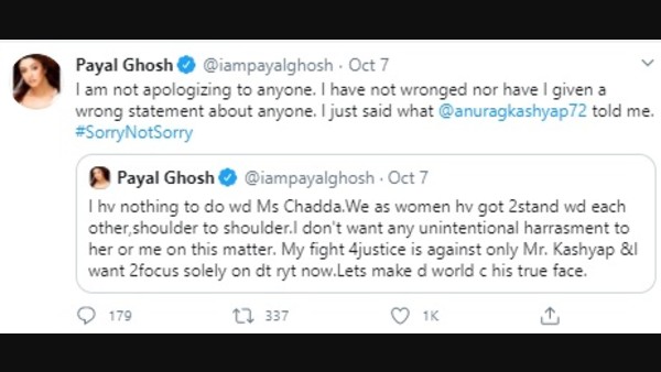 Earlier, Payal Had Refused To Apologize To Richa