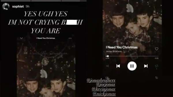 Sophie Turner Jonas's IG Story