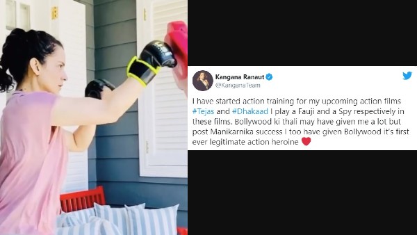 Kangana Ranaut Calls Herself Bollywood's First Ever Legitimate Action Heroine; Shares Training Video Kangana Ranaut Mocks Jaya Bachchan