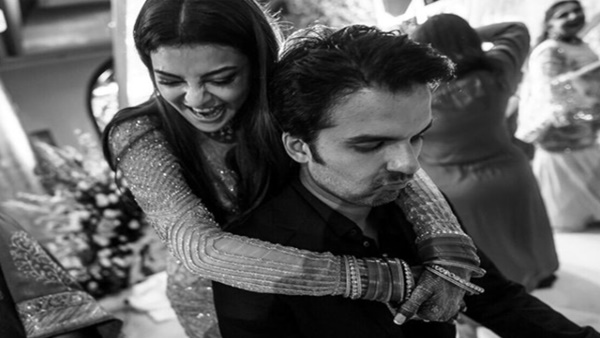 Fun Moment Between Kajal Aggarwal & Gautam Kitchlu