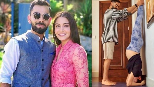 Anushka Sharma Performs Shirshasana With Husband Virat Kohli's Help