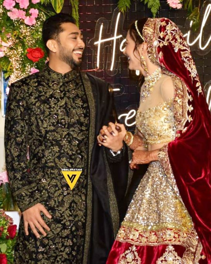 Gauahar Khan-Zaid Darbar Look Breathtaking At Their Wedding Reception ...