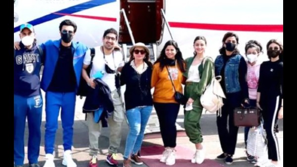 The Bhatts And The Kapoor Pose For The Last Picture From The Trip