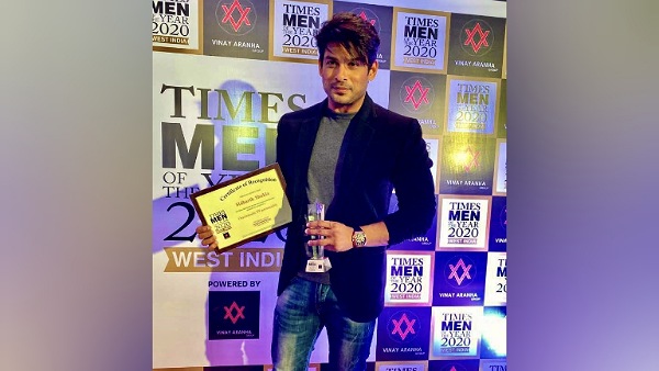 Sidharth Shukla Wins Times Men Of The Year 2020 Award