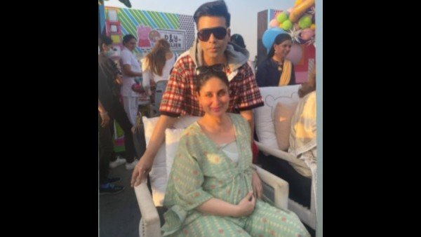Karan Johar Strikes A Pose With Mom-To-Be Kareena
