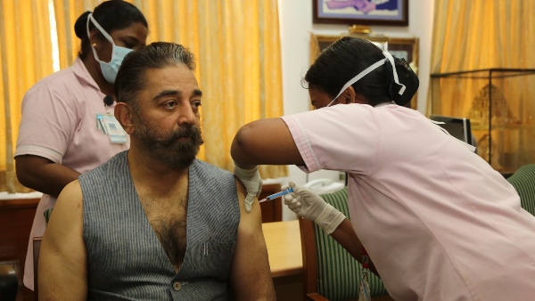 Kamal Haasan Receives COVID-19 Vaccination; Pens Down An Inspiring Note Kamal Haasan Receives COVID-19 Vaccination; Pens Down An Inspiring Note