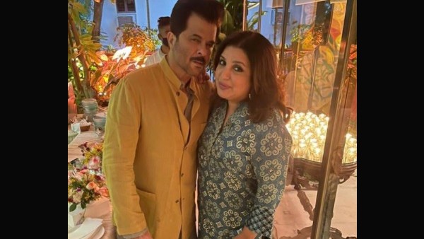 Farah Khan Poses With The Bride's Father