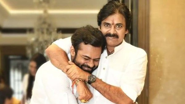Sai Dharam And Pawan Kalyan Sai Dharam And Pawan Kalyan
