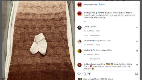 Ed Sheeran And Wife Cherry Seaborn Welcome Their Second Daughter Together -  Filmibeat