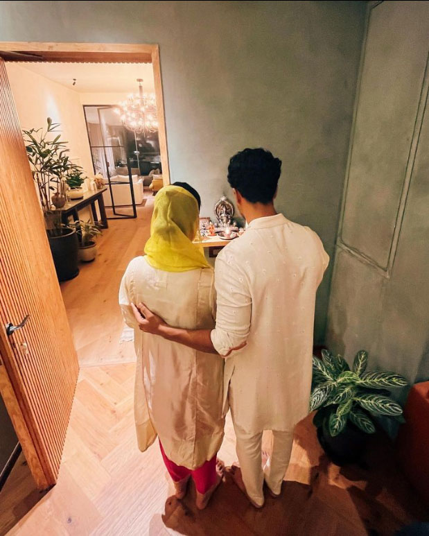 विक्की कौशल कैटरीना कैफ दिवाली पूजा