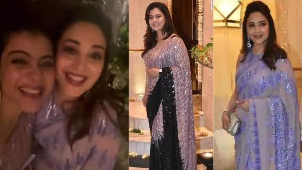 मनीष मल्होत्रा दिवाली पार्टी में माधुरी दीक्षित, काजोल मनीष मल्होत्रा दिवाली पार्टी में माधुरी दीक्षित, काजोल