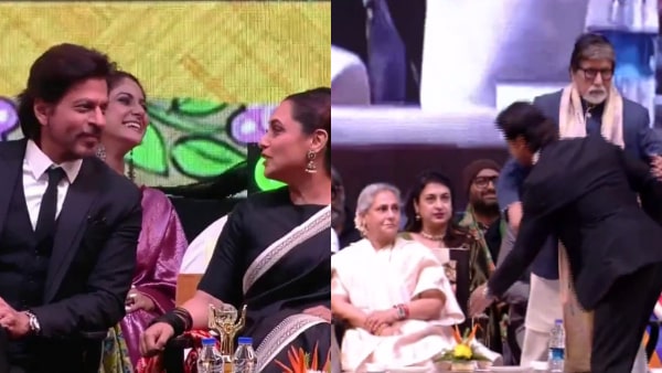 केआईएफएफ 2022 में के3जी रीयूनियन!  स्टेज पर शाहरुख खान ने छुए बिग बी और जया बच्चन के पैर - वायरल वीडियो