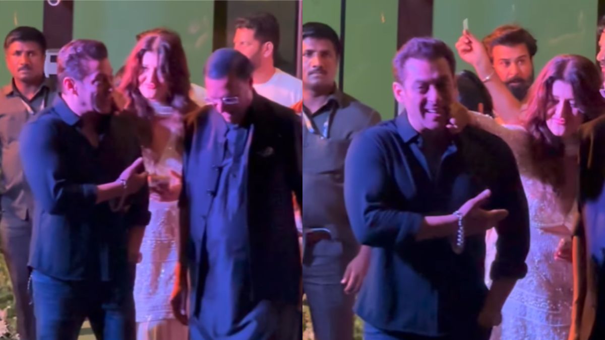 Salman Khan's Ex Sangeeta Bijlani Cheerfully TEASES Him At Eid Party