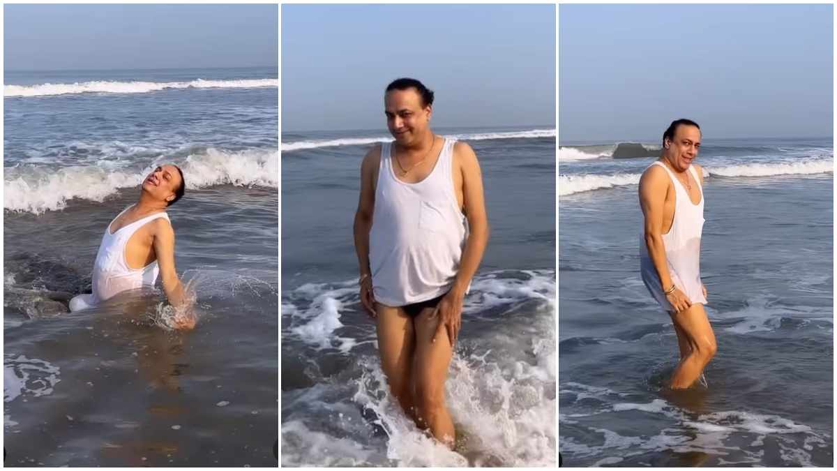 Viral Video Of Uncle Dancing On Beach Instagram Gets Trolled Mardon Ki  Bikini Sasta Deepak Kalal - Filmibeat