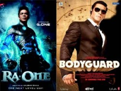 Ra One Srk Box Office Report Bodyguard Salman
