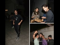 Birthday Boy Sidharth Malhotra Cuts Cake At Midnight In Medias Presence Pictures