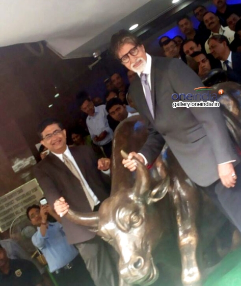 Amitabh Bachchan rings bell at Bombay Stock Exchange Photos - FilmiBeat