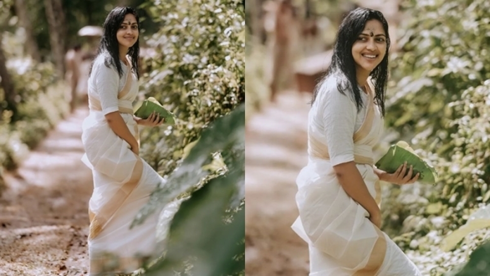 Actress Amala Paul s Makeover In Traditional Kerala Saree Makes Fans 