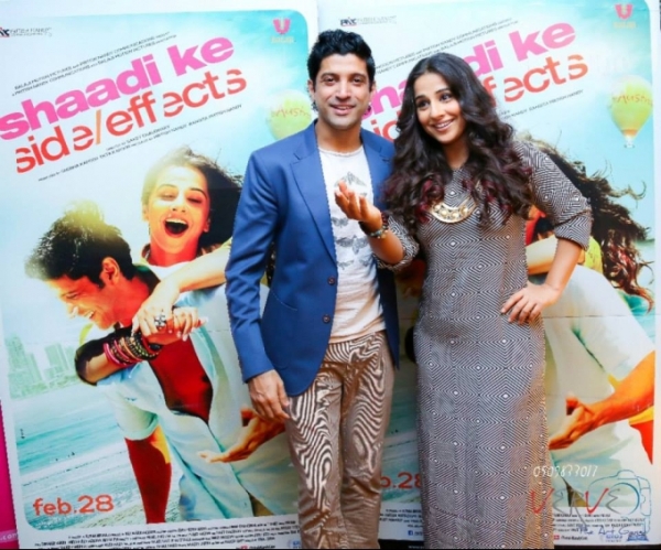 Farhan and Vidya promote Shaadi Ke Side Effects in Dubai Photos FilmiBeat