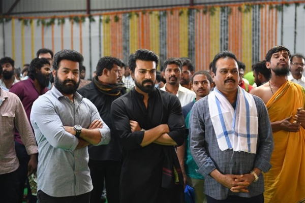 Rajamouli's RRR Movie Launch Photos