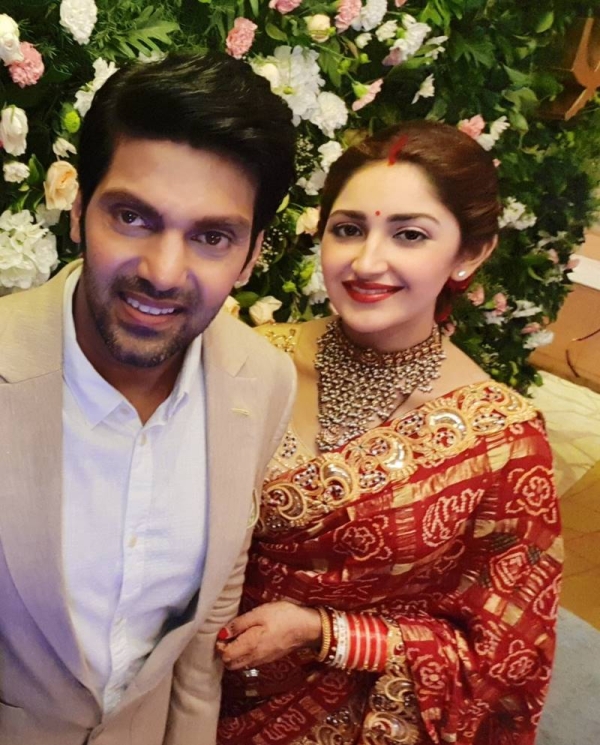 Arya And Sayyesha Saigal Wedding Reception In Chennai Photos