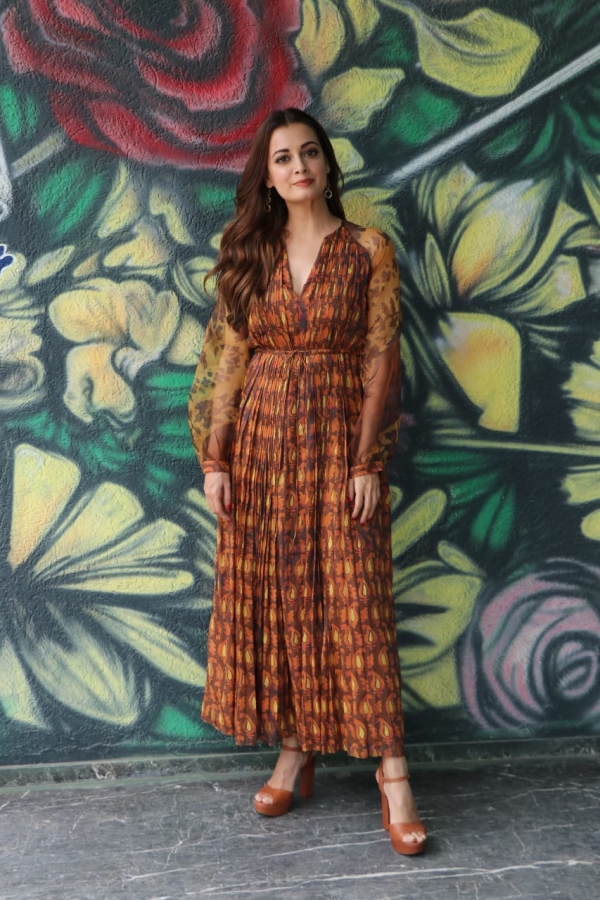 Dia Mirza And Mohit Raina Snapped Promoting Their Web Series Kaafir mohit raina snapped promoting their web